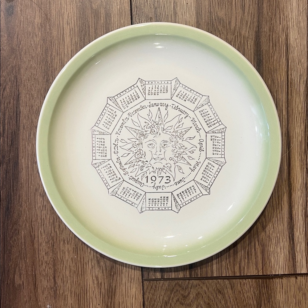 1973 vintage celestial birth year wall plate